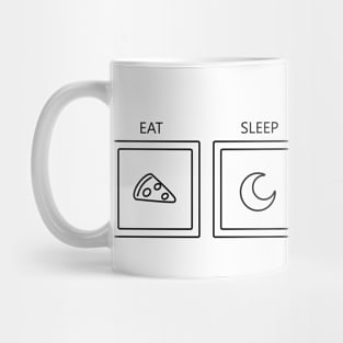 Eat, Sleep, Play Board Game, Repeat Mug